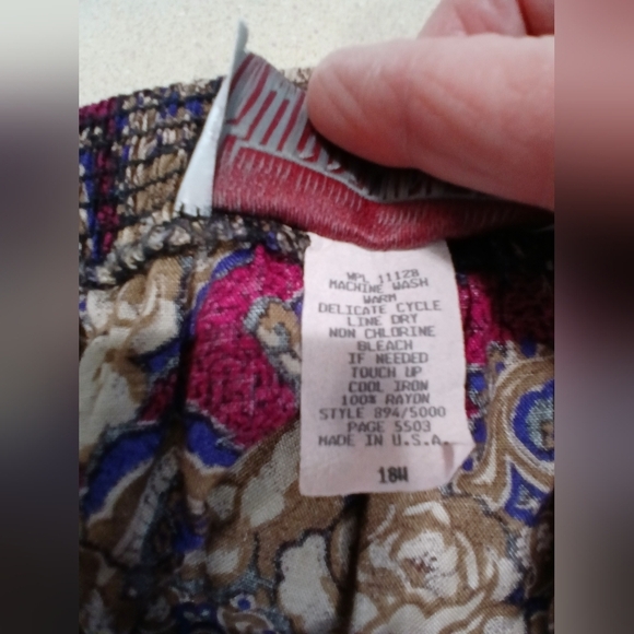 Worthington Paisley Midi Flowy Skirt Womens Size 18W Officewear Church - Picture 6 of 6